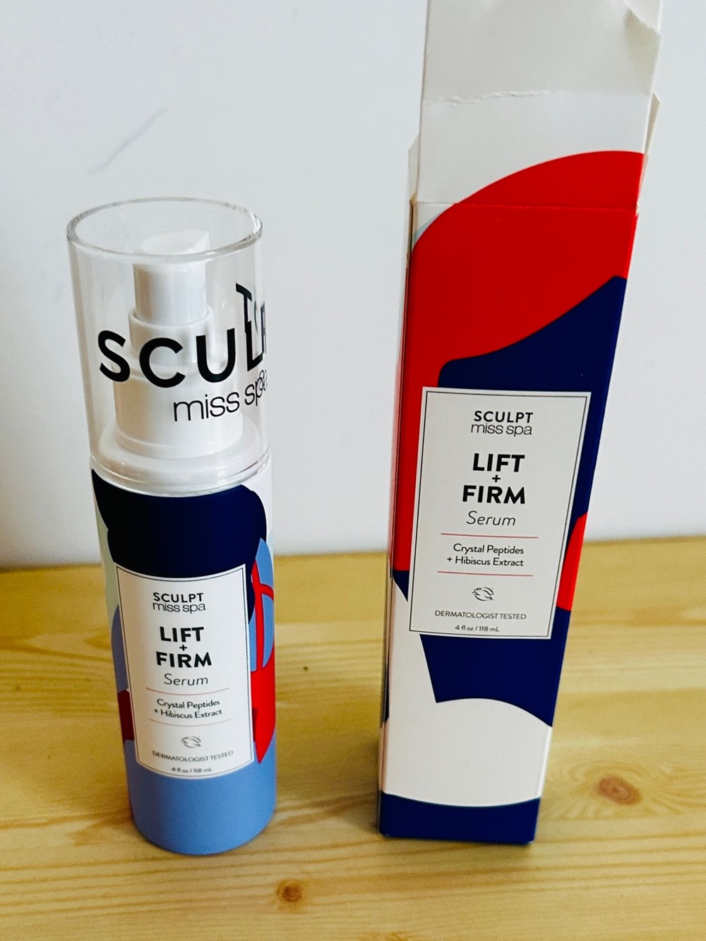 SALE $10 Miss Spa Lift + Firm Serum — blue, red, navy
